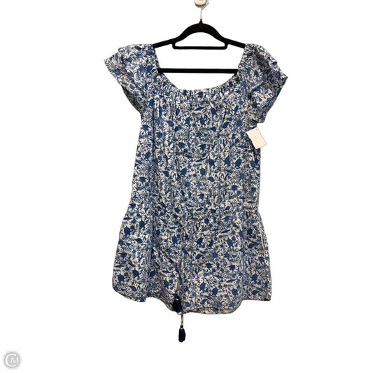 Romper By Vineyard Vines In Blue & White, Size: S