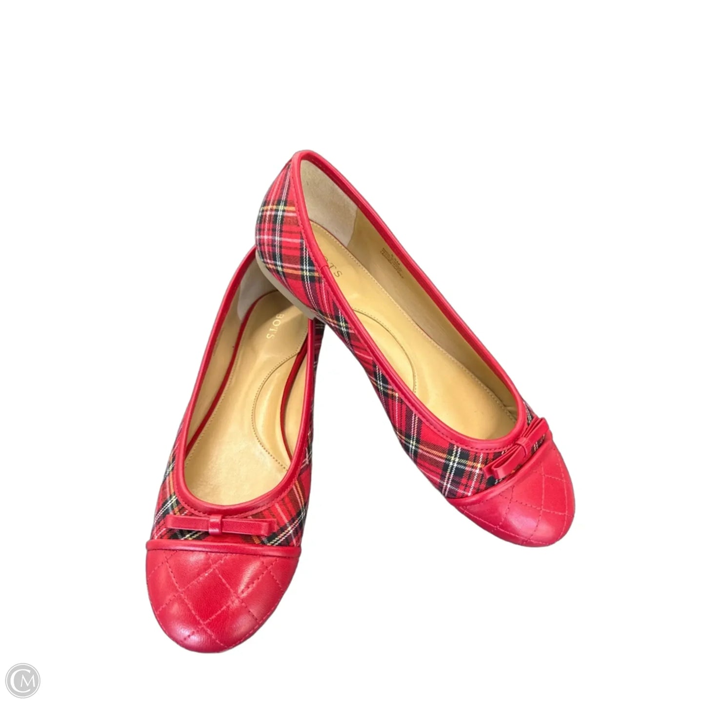 Shoes Flats By Talbots In Plaid Pattern, Size: 8.5
