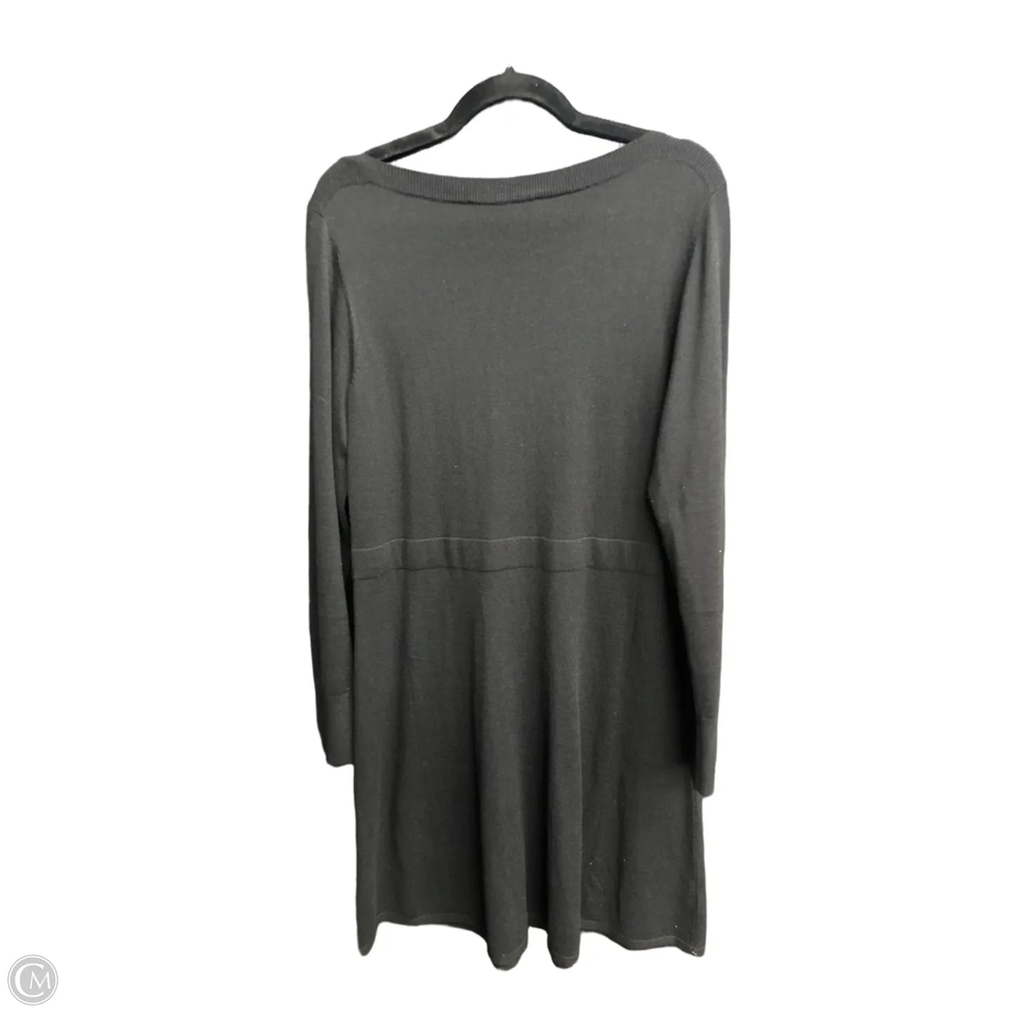 Dress Casual Midi By Loft In Black, Size: L
