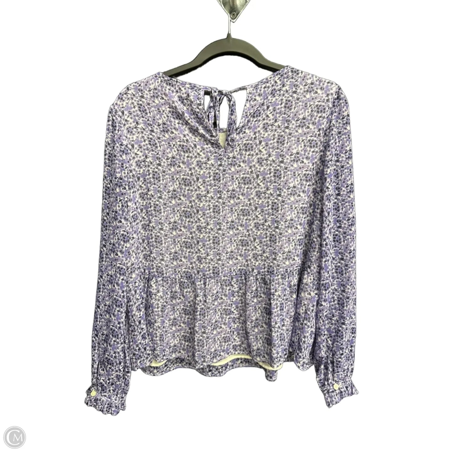 Top Long Sleeve By Loft In Purple, Size: M