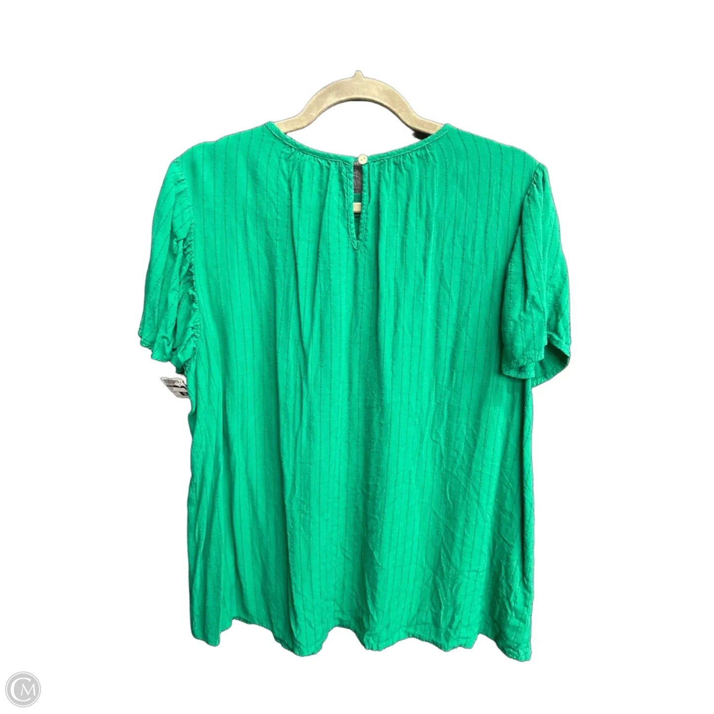 Top Short Sleeve By Knox Rose In Green, Size: M