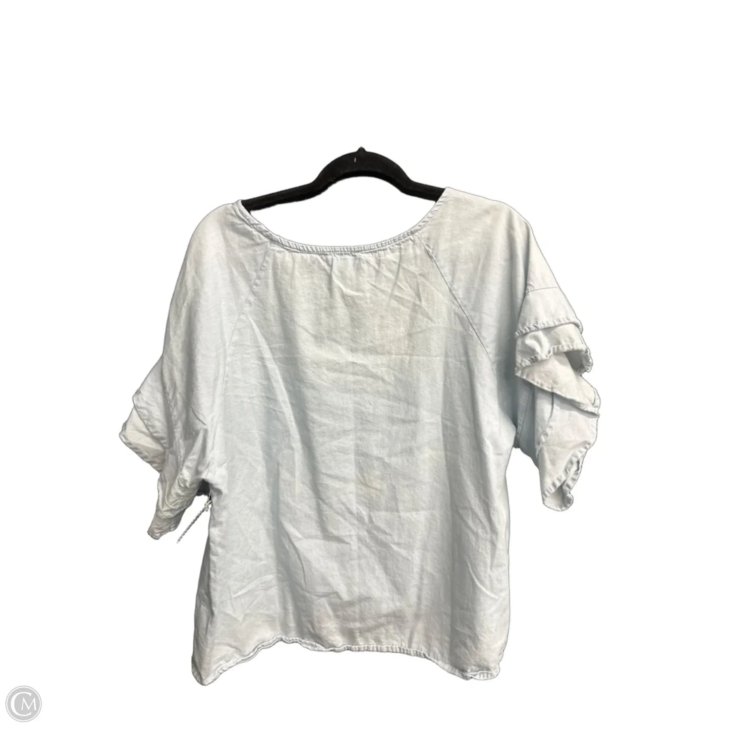Top Short Sleeve By Umgee In Blue, Size: S