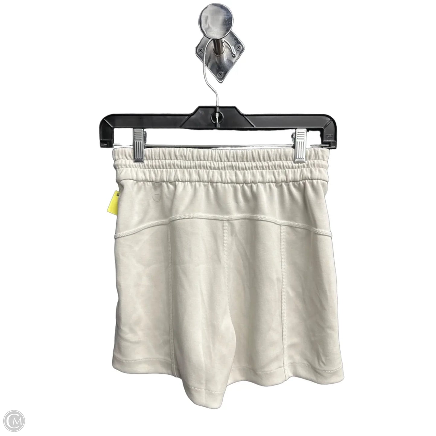 Athletic Shorts By Lululemon In Cream, Size: Xs