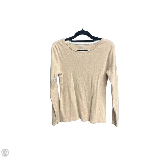 Top Long Sleeve Basic By Talbots In Brown, Size: S