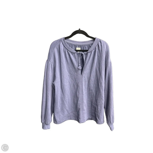Top Long Sleeve By Aerie In Navy, Size: Xs