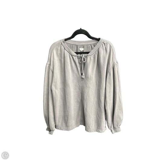 Top Long Sleeve By Aerie In Grey, Size: Xs