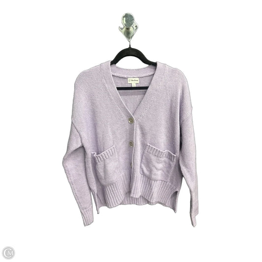 Cardigan By The Drop In Purple, Size: S