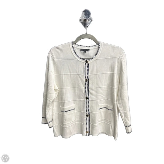 Cardigan By Adrianna Papell In White, Size: S