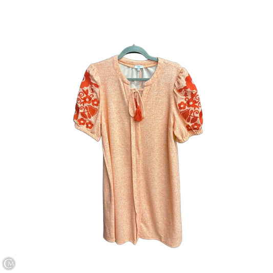 Dress Casual Midi By Voy In Orange, Size: M