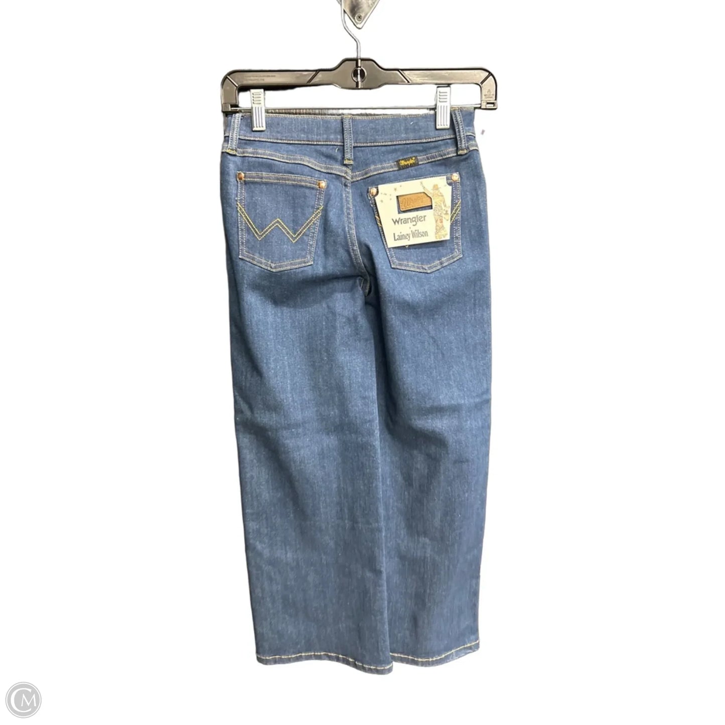 Jeans Straight By Wrangler In Blue Denim, Size: 2