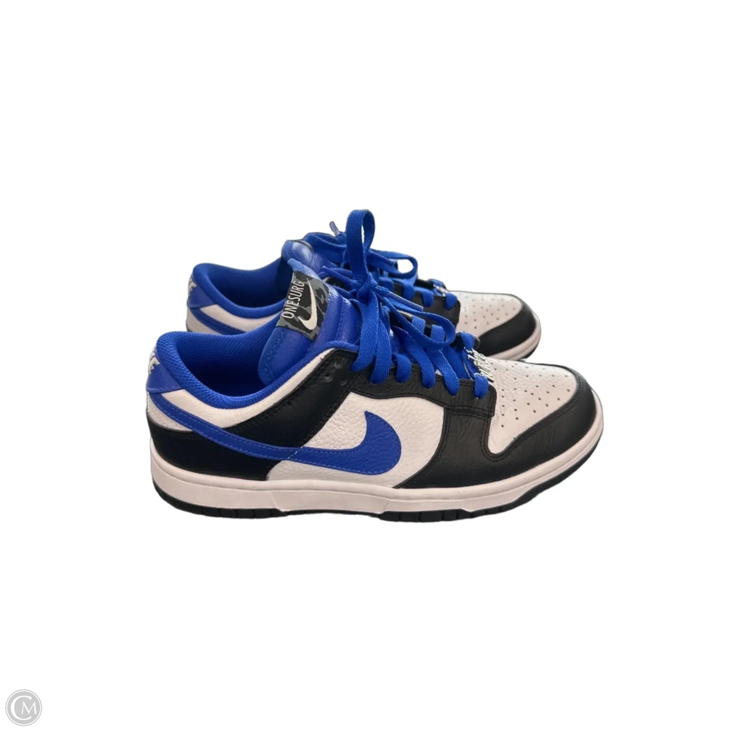 Shoes Sneakers By Nike In Black & Blue, Size: 7