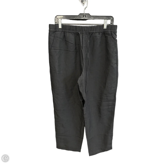 Pants Linen By H&m In Black, Size: 8
