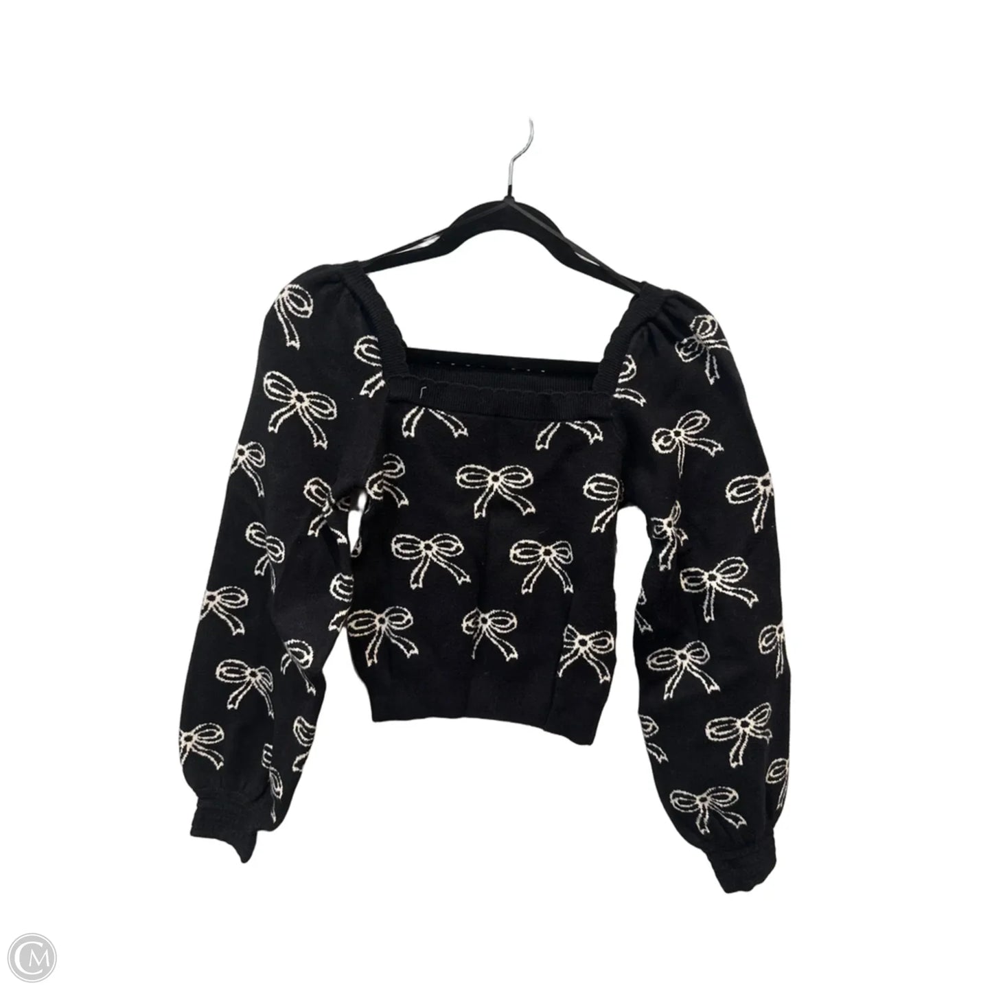 Sweater By Clothes Mentor In Black & White, Size: Xs