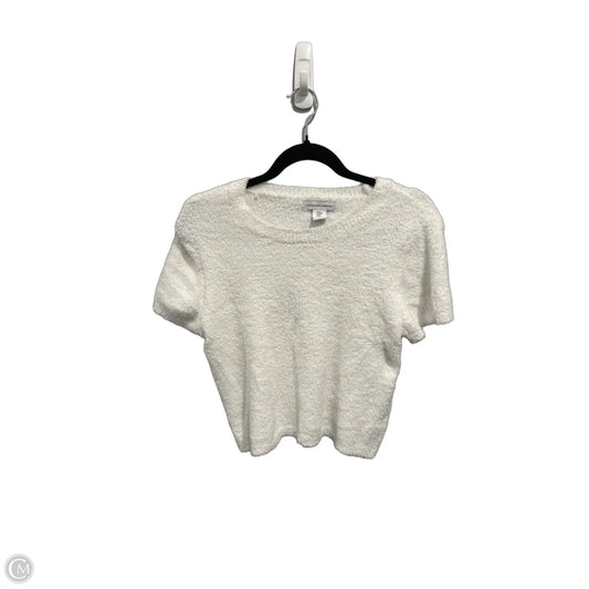 Sweater Short Sleeve By Cupcakes And Cashmere In White, Size: M