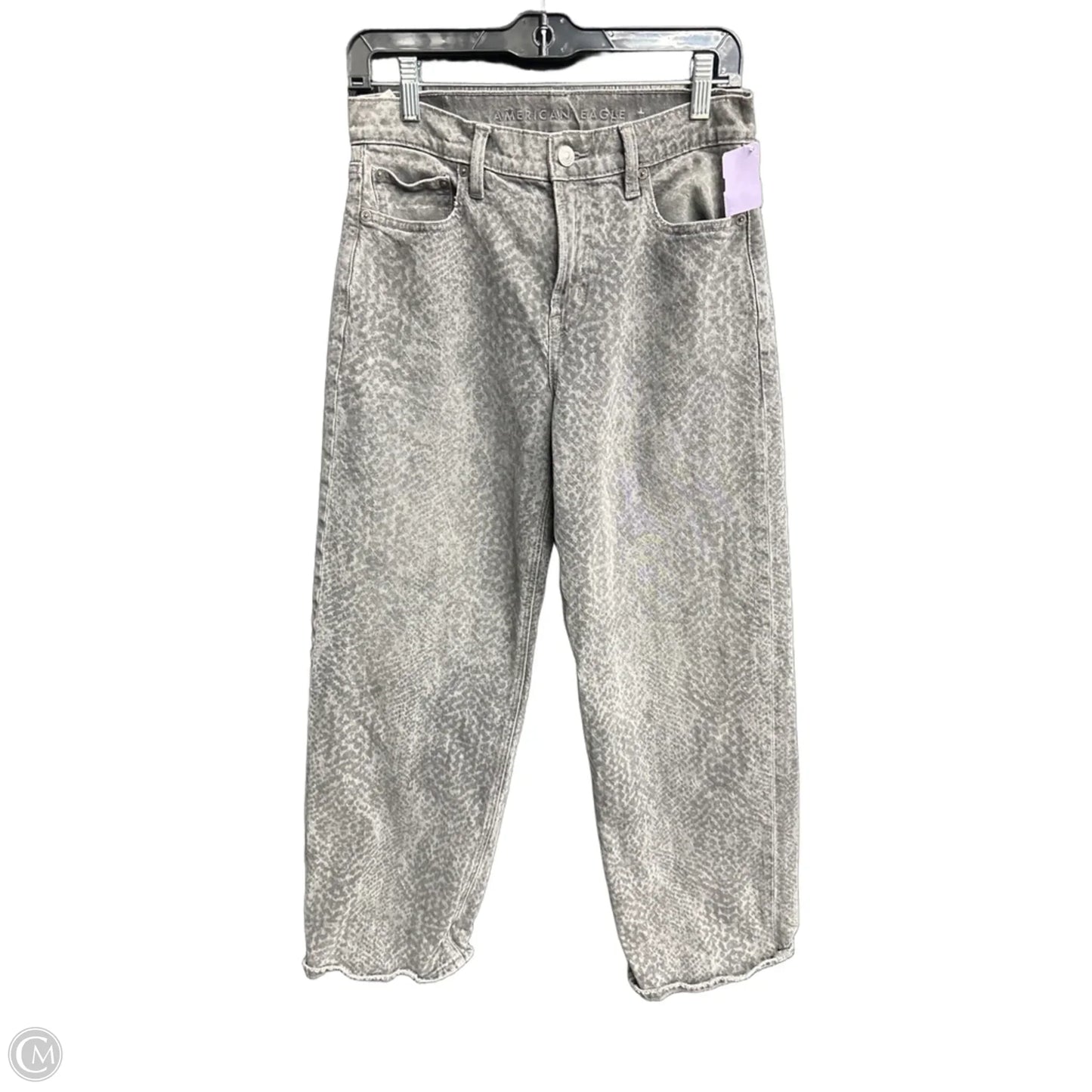 Jeans Straight By American Eagle In Animal Print, Size: 2