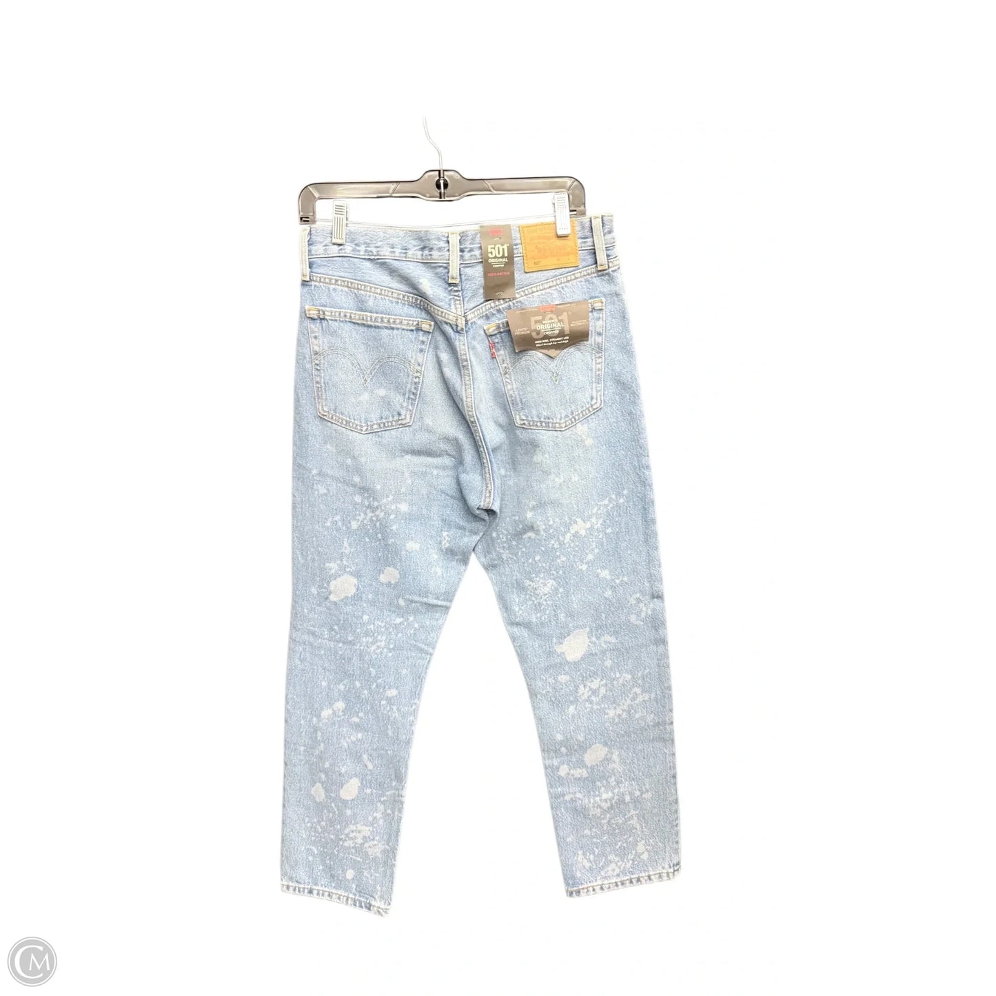 Jeans Straight By Levis In Blue Denim, Size: 6
