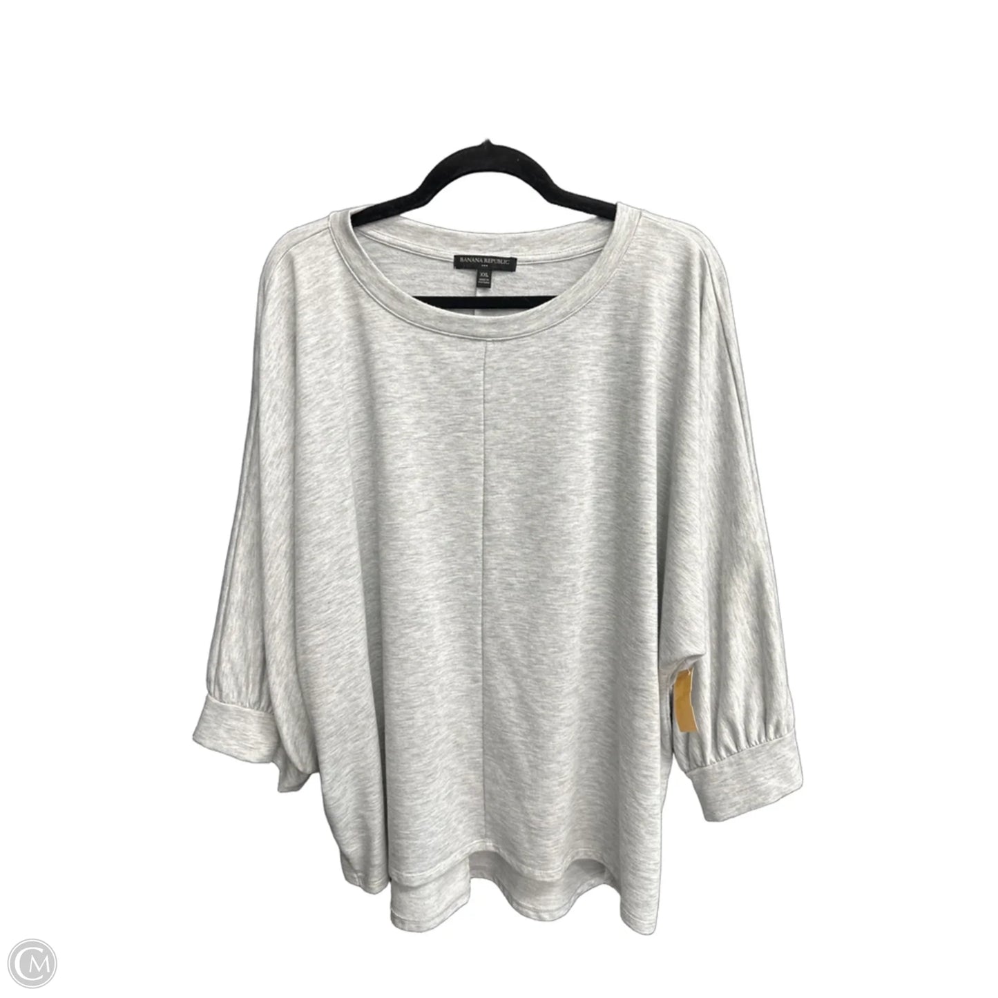 Top Long Sleeve By Banana Republic In Grey, Size: Xxl