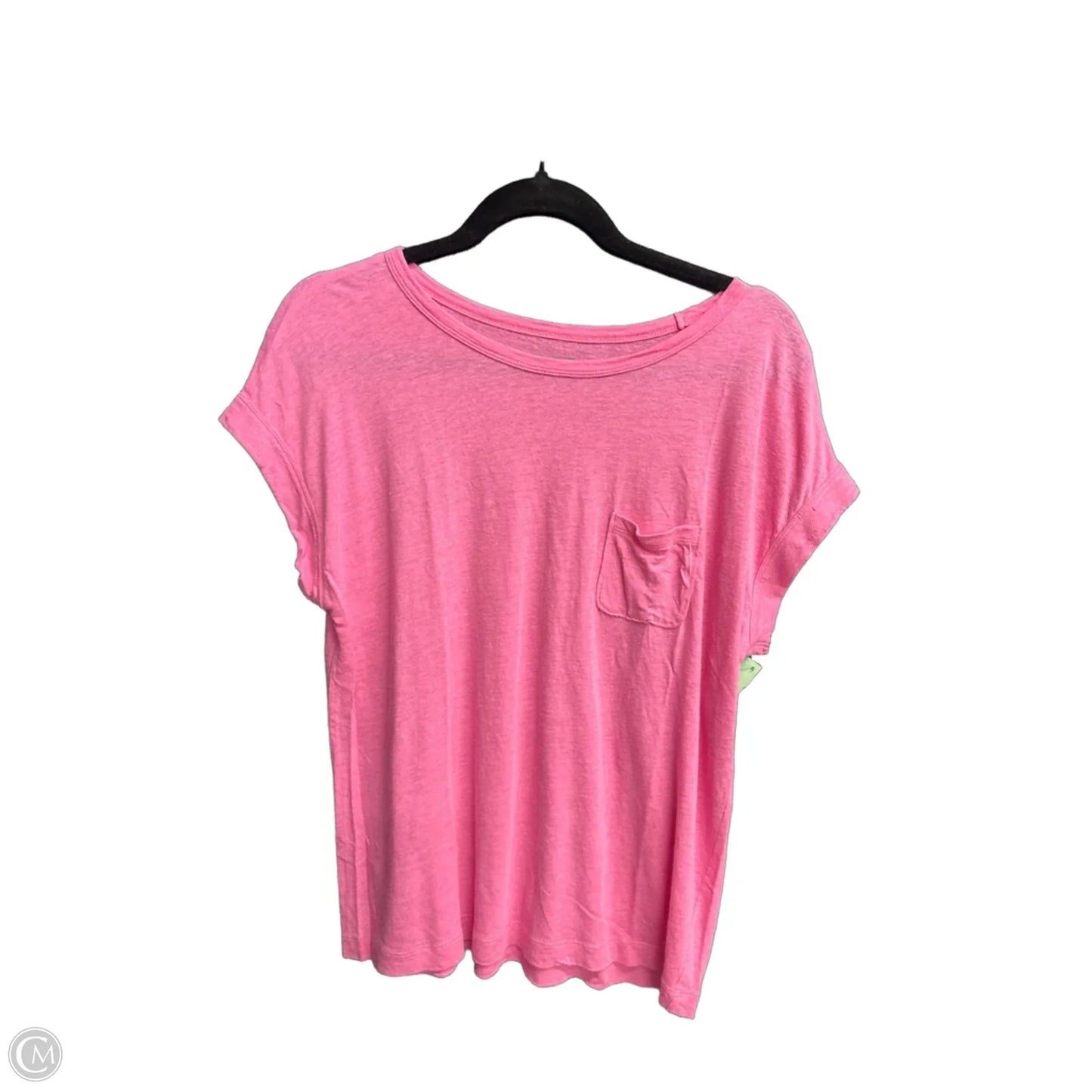 Top Short Sleeve By Loft In Pink, Size: M