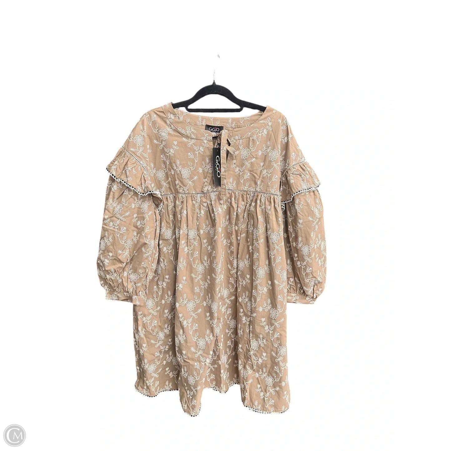 Dress Casual Short By Gigio In Brown & White, Size: M