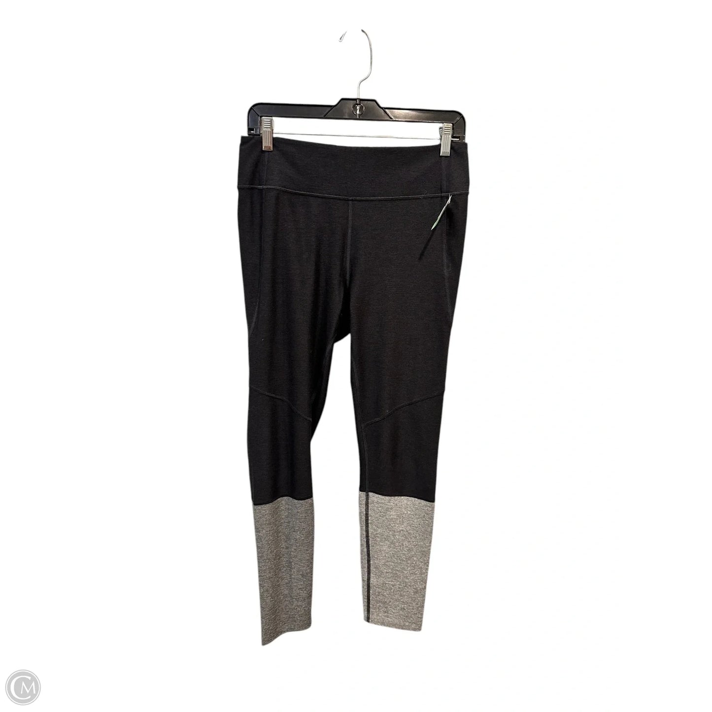 Athletic Leggings By Outdoor Voices In Black & Grey, Size: L