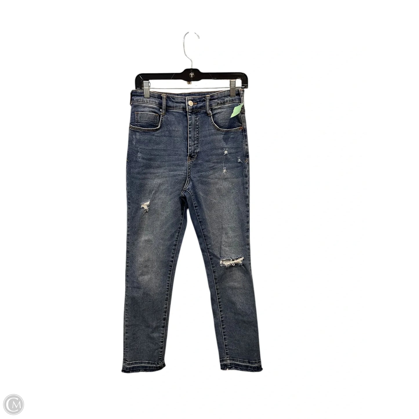 Jeans Straight By Pilcro In Blue Denim, Size: 4