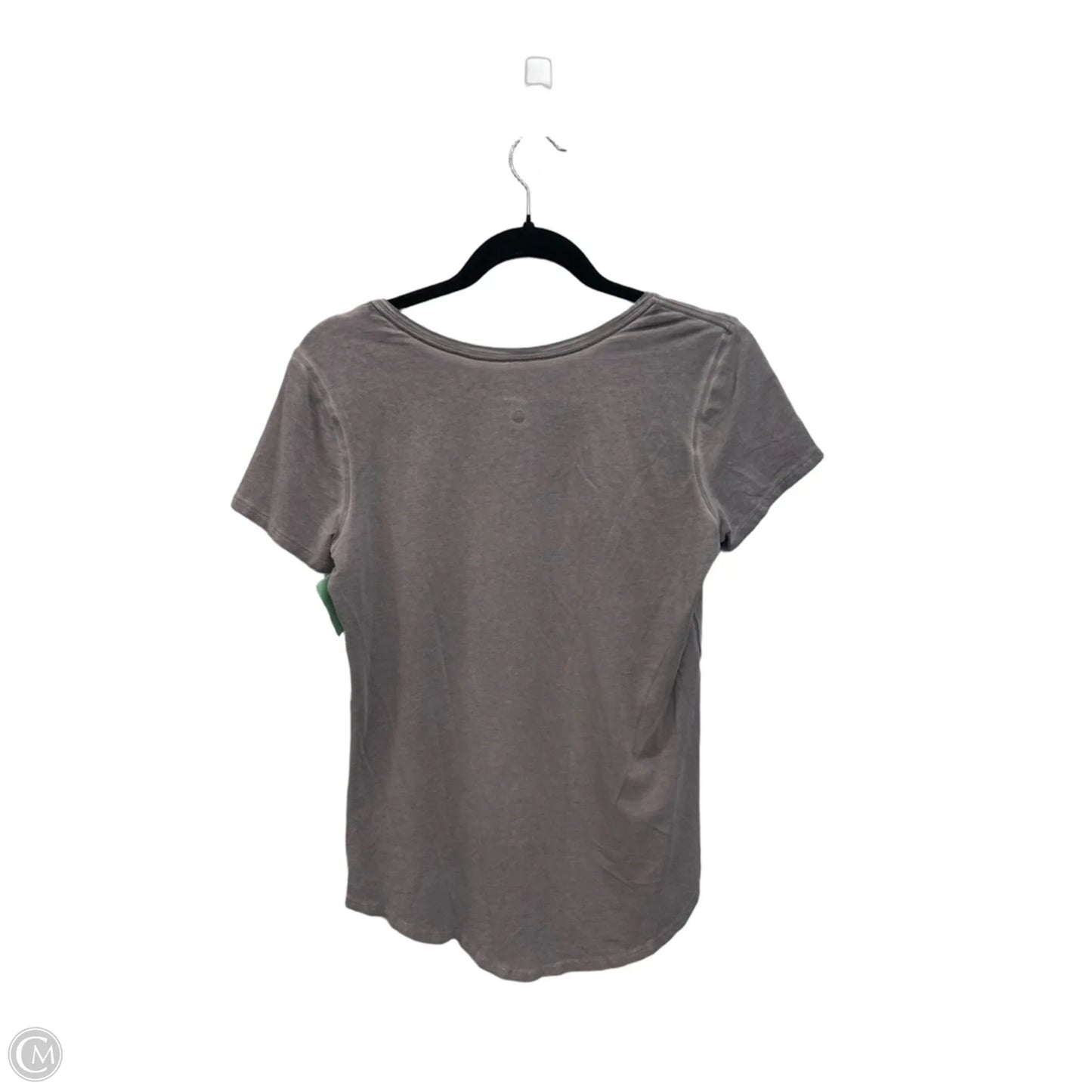 Athletic Top Short Sleeve By Lululemon In Brown, Size: S