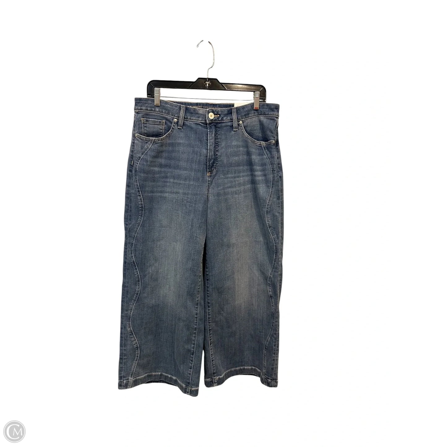 Jeans Wide Leg By Chicos In Blue Denim, Size: 12