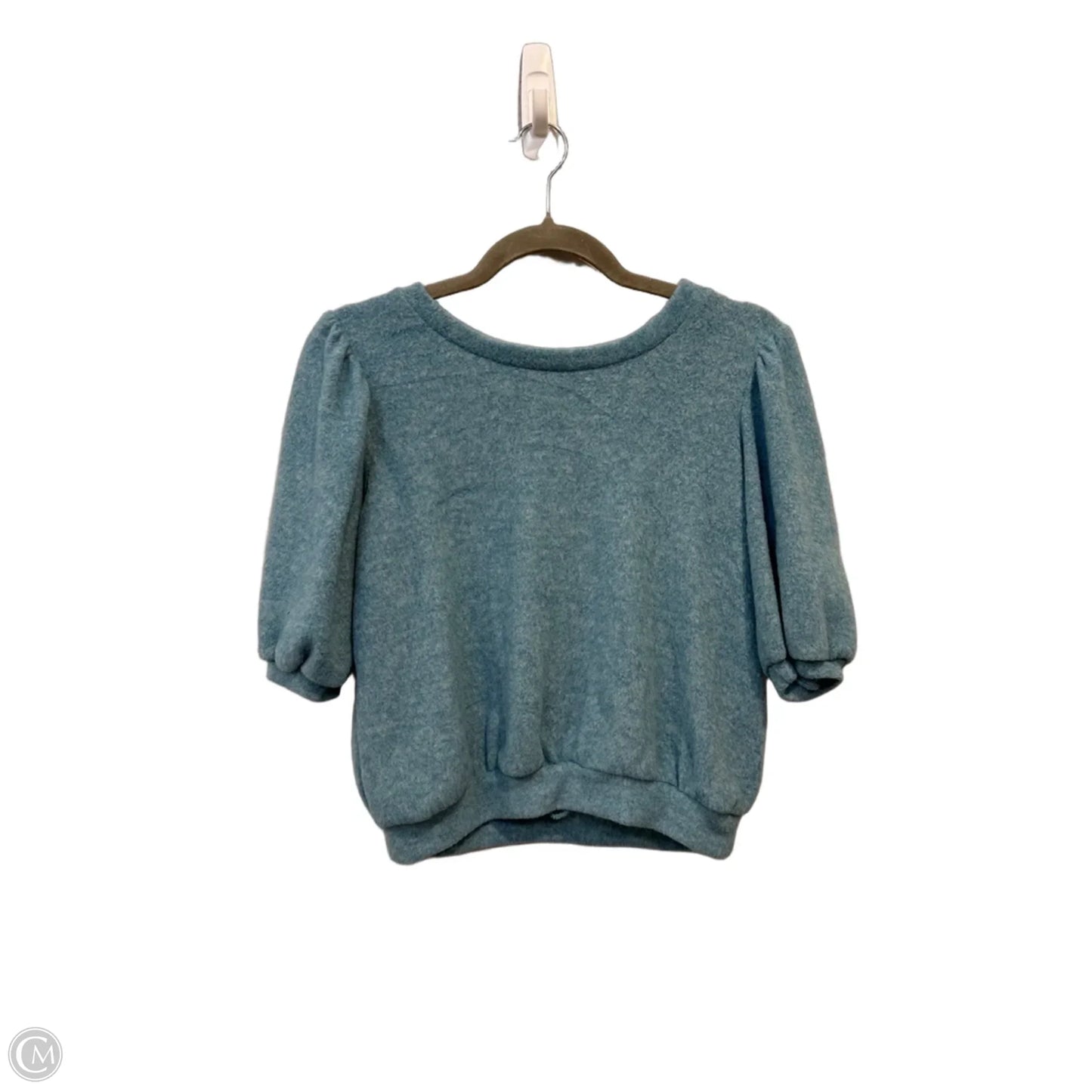 Top Short Sleeve By Zenana In Blue, Size: S