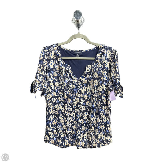 Top Short Sleeve By Tahari In Purple, Size: M