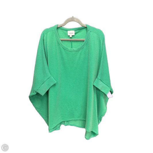 Top Short Sleeve By Andree By Unit In Green, Size: Xl