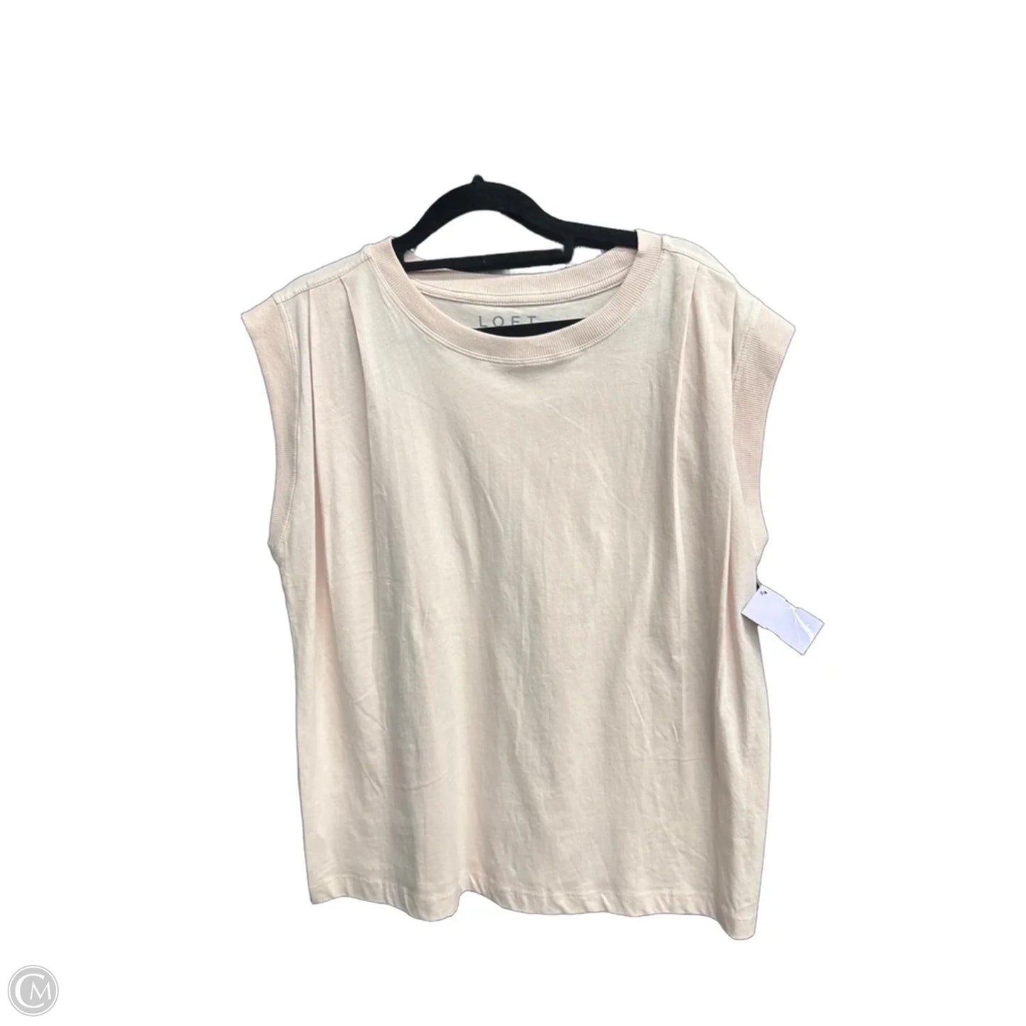 Top Short Sleeve By Loft In Pink, Size: S