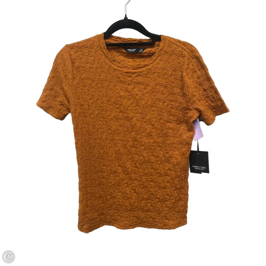 Top Short Sleeve By Simply Vera In Orange, Size: Xs