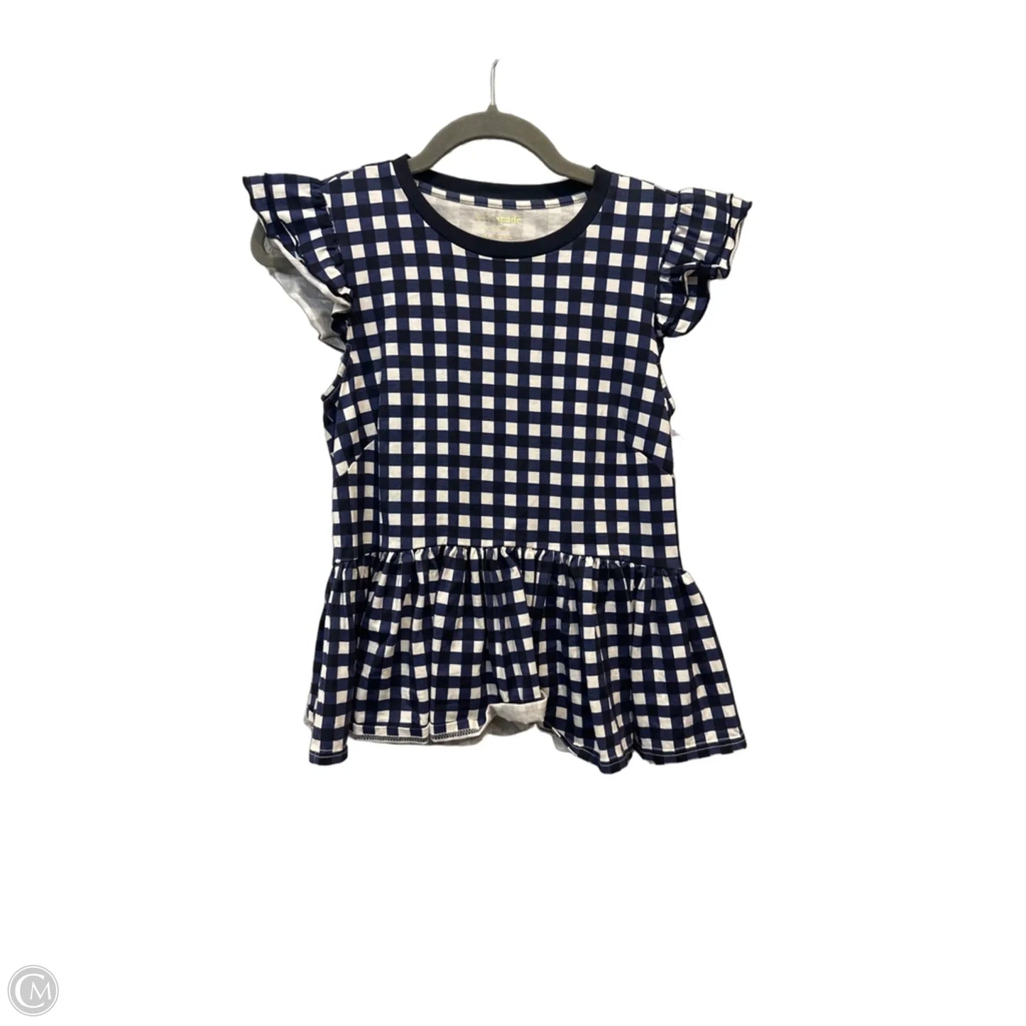 Top Sleeveless Designer By Kate Spade In Blue & White, Size: Xs