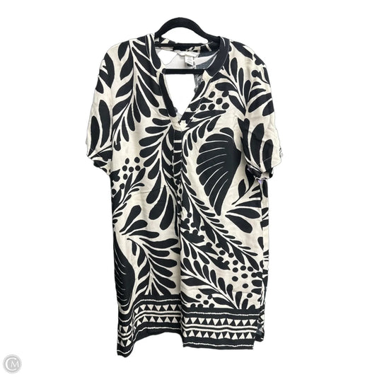 Dress Casual Short By H&m In Black & White, Size: Xs