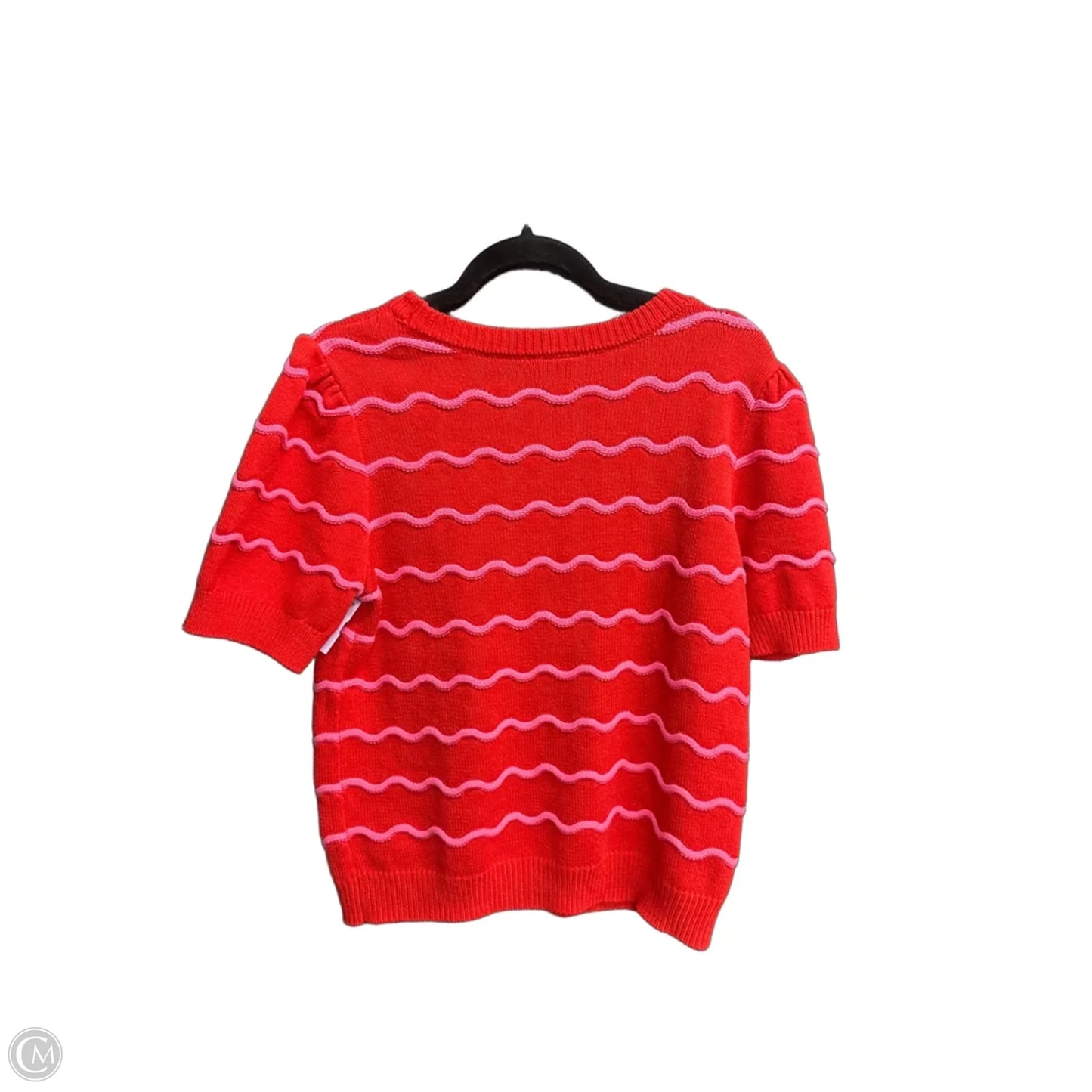 Sweater Short Sleeve By St Johns Bay In Pink & Red, Size: S