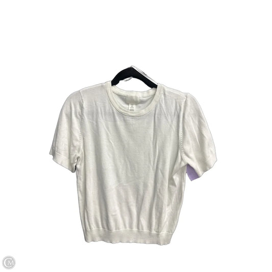 Top Short Sleeve By H&m In White, Size: M