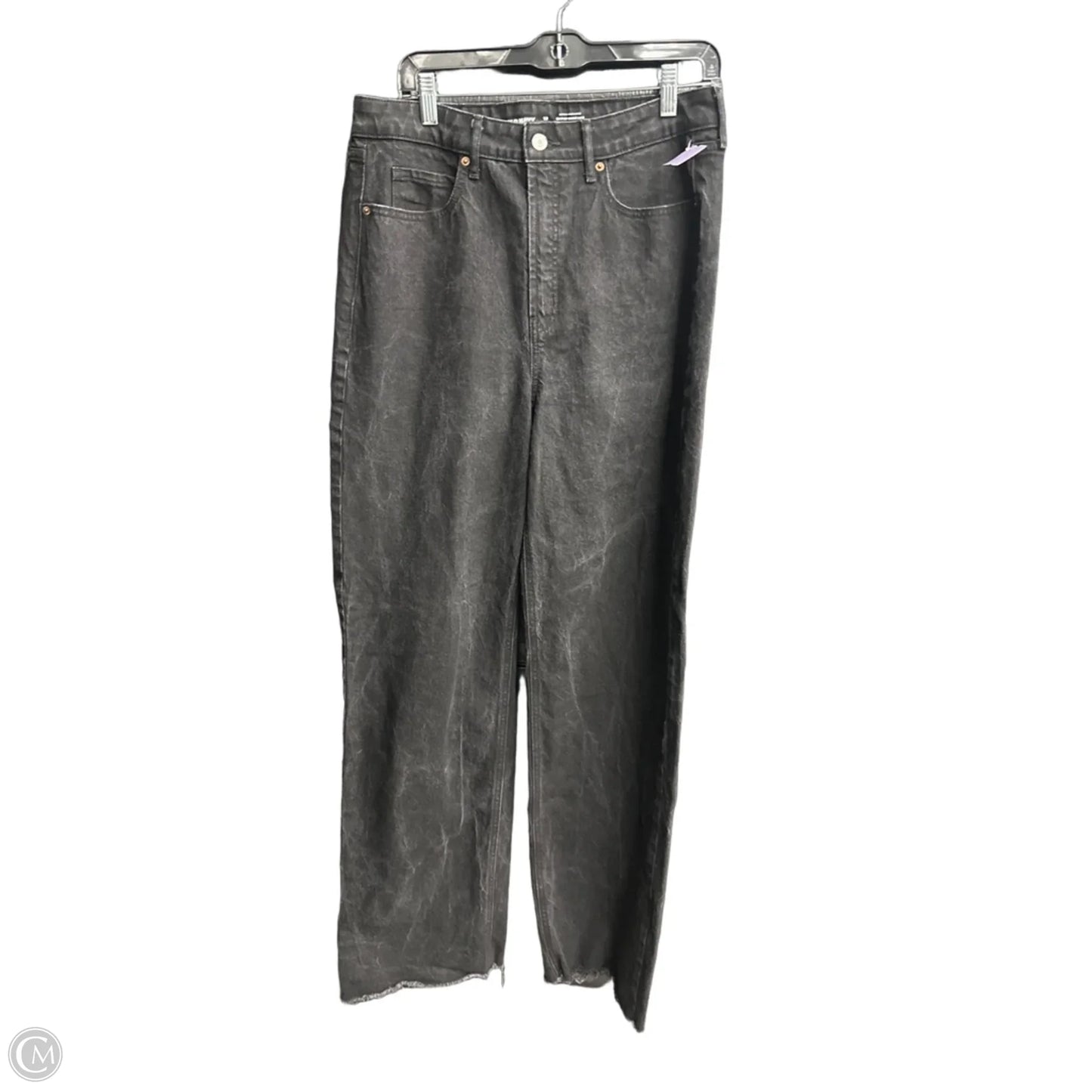 Jeans Wide Leg By Old Navy In Black Denim, Size: 12l