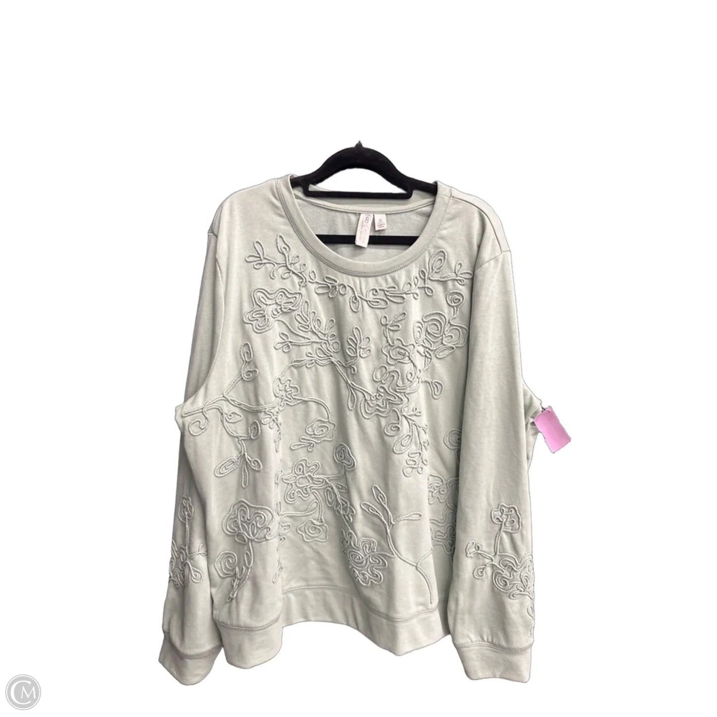 Sweatshirt Crewneck By Cato In Green, Size: Xl