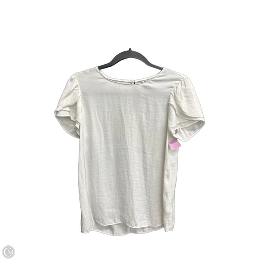 Top Short Sleeve By Naked Zebra In White, Size: S