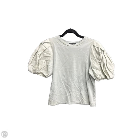 Blouse Short Sleeve By Fabrik In Green, Size: S