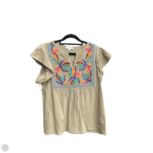 Top Short Sleeve By L Love In Green, Size: S