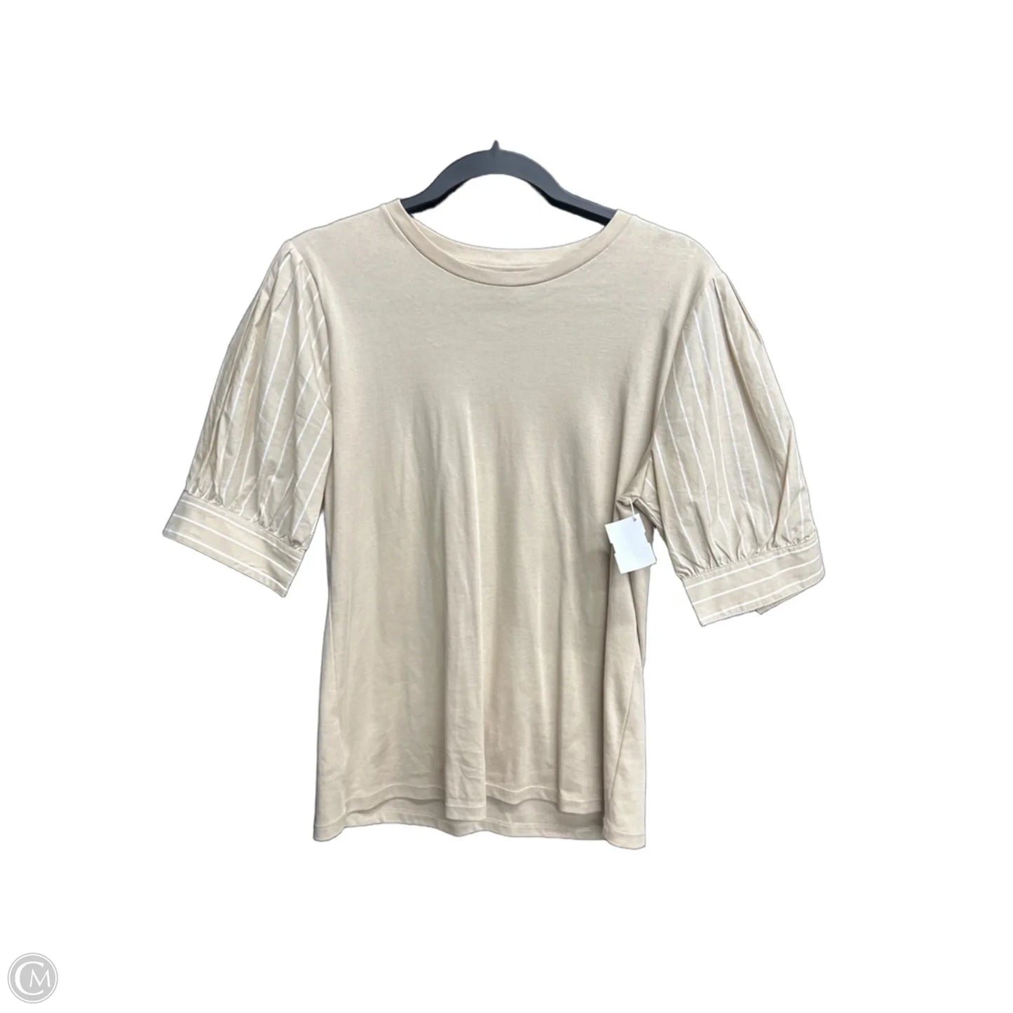 Blouse 3/4 Sleeve By Ann Taylor In Tan, Size: M