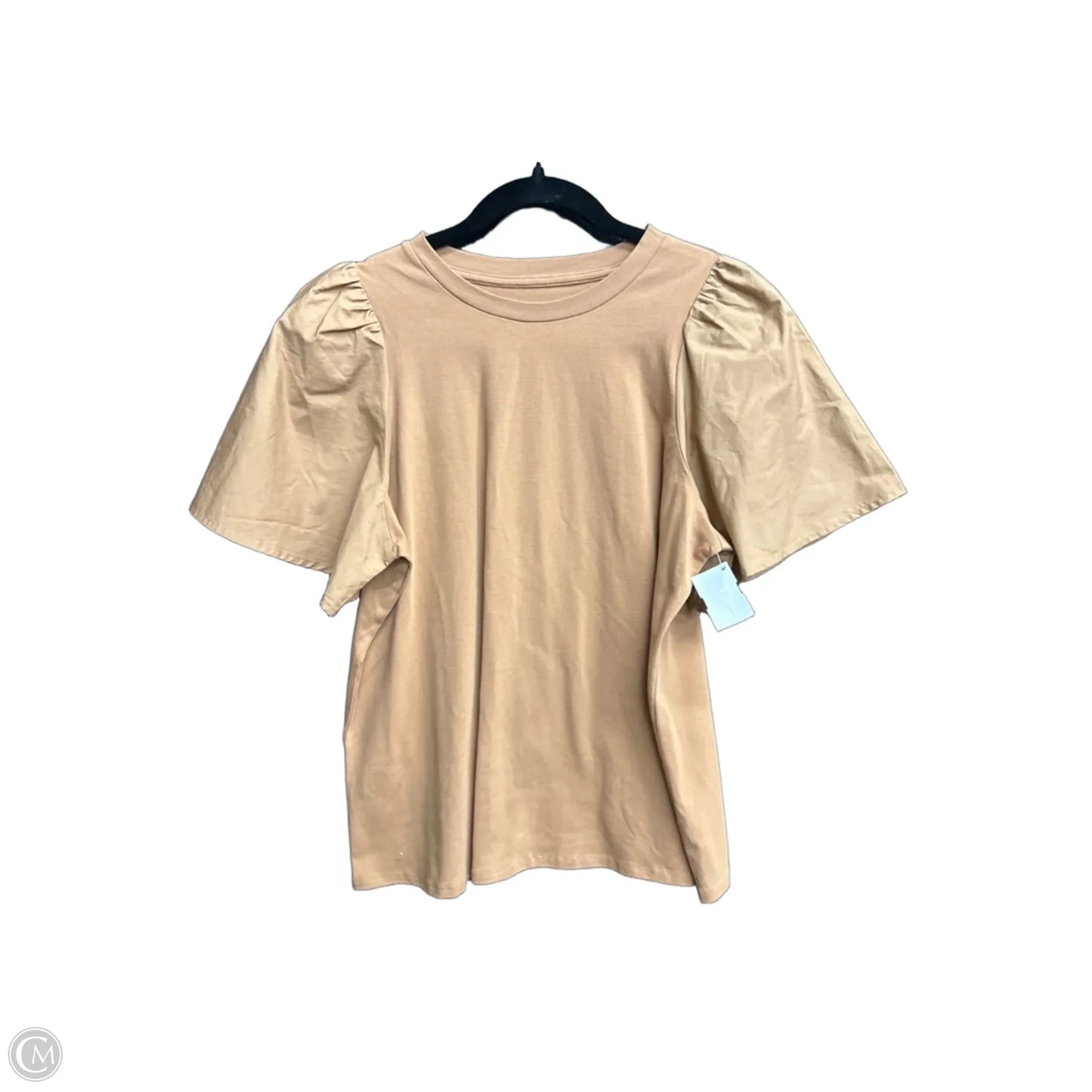 Blouse Short Sleeve By A New Day In Brown, Size: M