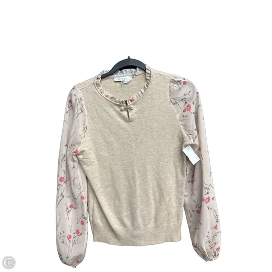 Blouse Long Sleeve By Sioni In Brown, Size: S