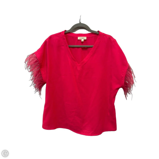 Blouse Short Sleeve By Ee Some In Pink, Size: S