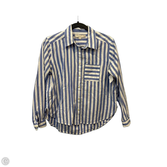 Top Long Sleeve By Loft In Striped Pattern, Size: Xsp