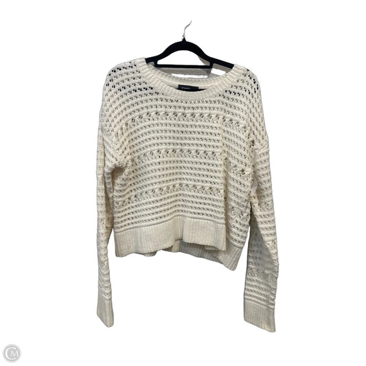 Sweater By Express In White, Size: S