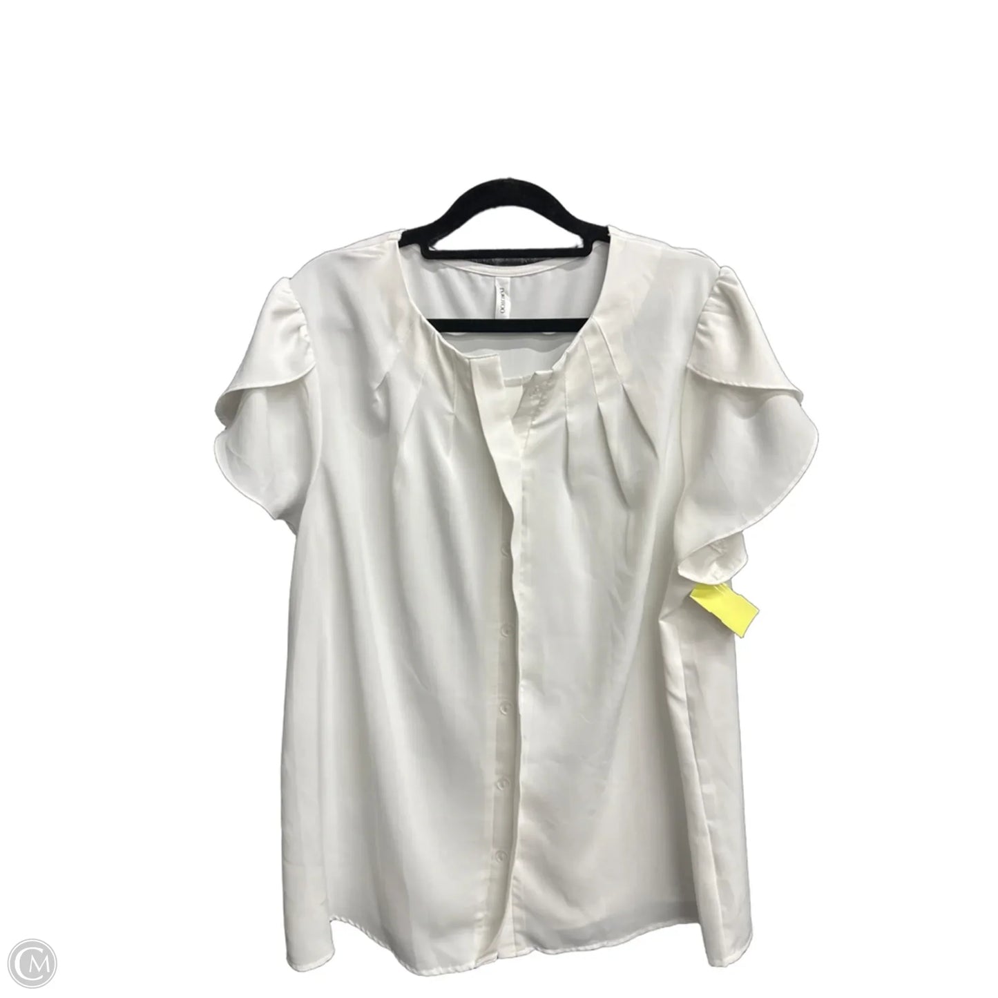 Top Short Sleeve By Dokotoo In White, Size: Xl