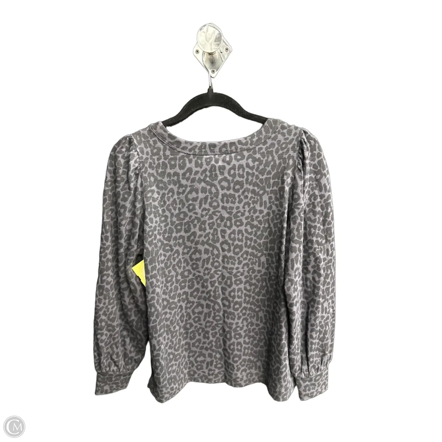 Top Long Sleeve By Loft In Leopard Print, Size: M