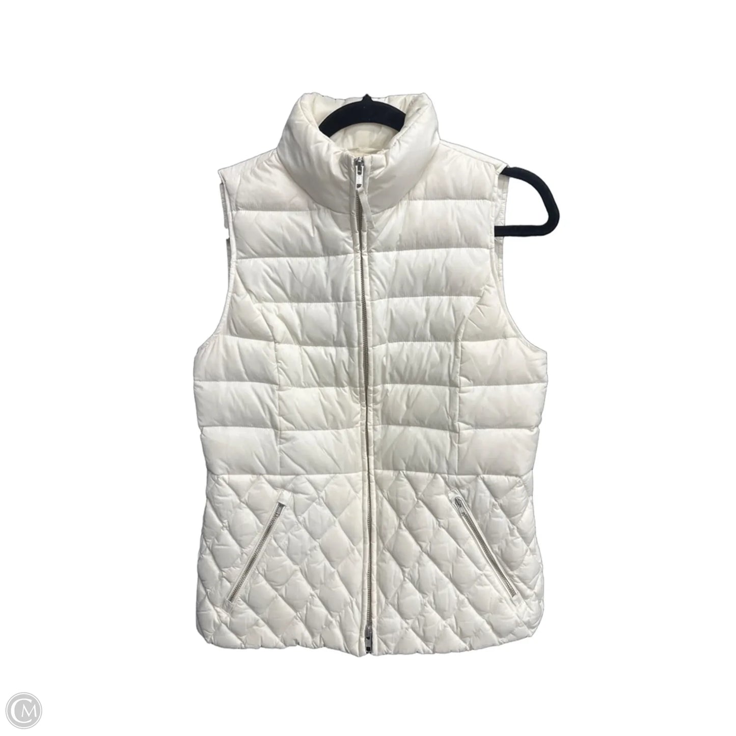 Vest Puffer & Quilted By Talbots In White, Size: S